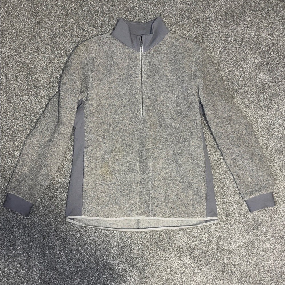 Lululemon Light Gray Fleece Jacket